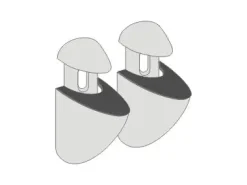 Dolle Metallclip-Set Jam-Set, Silber, 6-20 mm