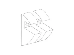 Dolle Polyclip-Set 2er Pack, transparent, 8 mm