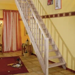 Dolle Raumspartreppen Paris gerade Buche versiegelt inkl. Geländer