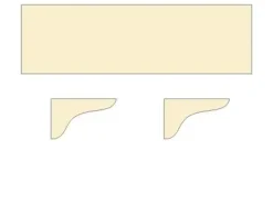 Dolle Regalboden-Set Pur 80 x 18 cm, 16 mm, leimholz
