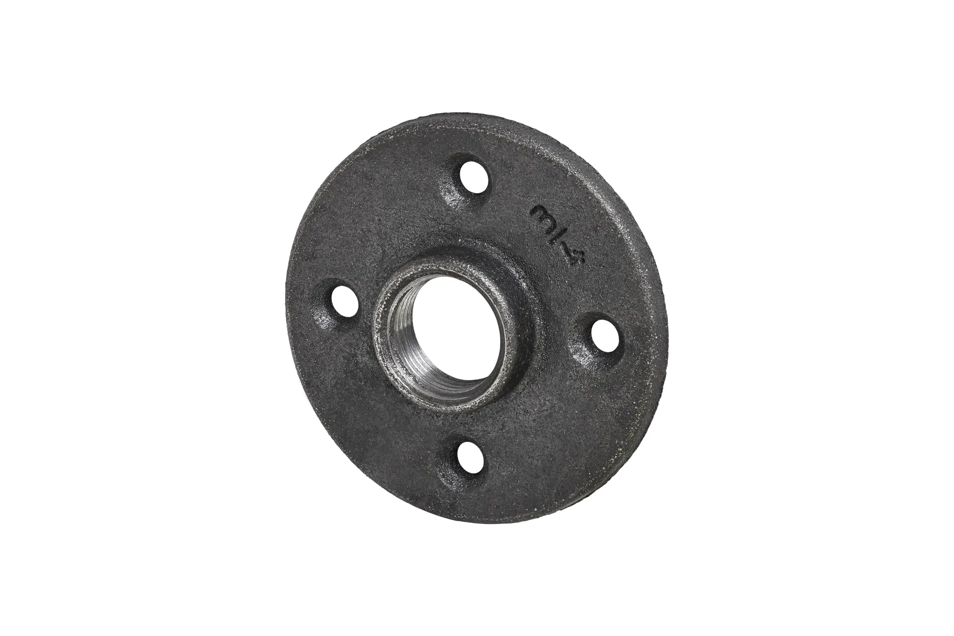 Dolle Rohrsystem Plate, Wand-/Bodenhalterung, Flansch, schwarz s
