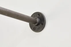 Dolle Rohrsystem Plate, Wand-/Bodenhalterung, Flansch, schwarz s