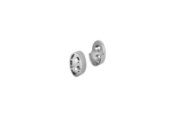Dolle Schrankrohrlager-Set Wall 2,5 x 4,1 cm chrome 2 Stück