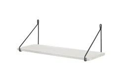 Dolle Wandregal Filo 80 x 20 cm weiß/schwarz