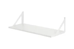 Dolle Wandregal Triangolo 80 x 25 cm weiß/weiß