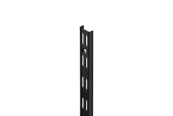 Dolle Wandschiene 2-Reihig 100 cm schwarz Metall