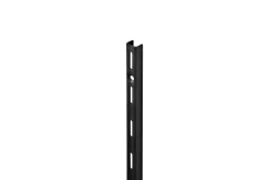 Dolle Wandschiene 1-Reihig 50 cm schwarz Metall