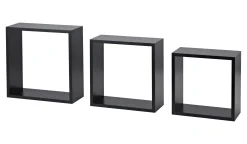 Dolle Würfelregal Frame 30 x 30 cm schwarz 3er-Set