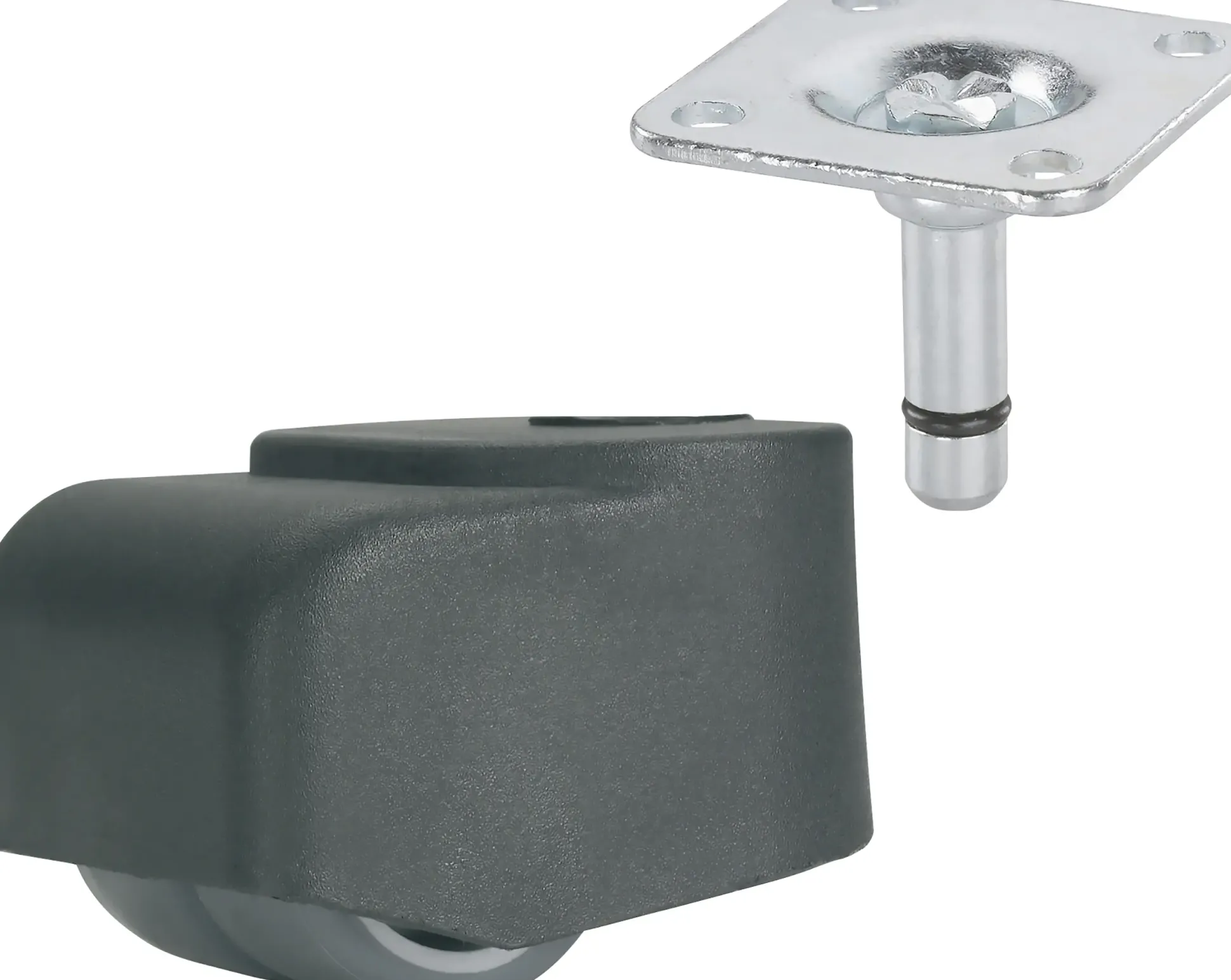 Doppelrolle Ø 25 mm für empfindliche Böden Tragkr. 70 kg