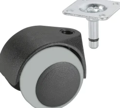 Doppelrolle Ø 50 mm für empfindliche Böden Tragkr. 40 kg