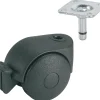 Doppelrolle mit Radfeststeller Ø 50 mm für normale Böden Tragkr. 30 kg