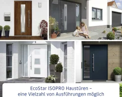 EcoStar Haustür ISOPRO IP 020S night oak 110 x 210 cm