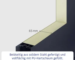 EcoStar Haustür ISOPRO IP 020S night oak 110 x 210 cm