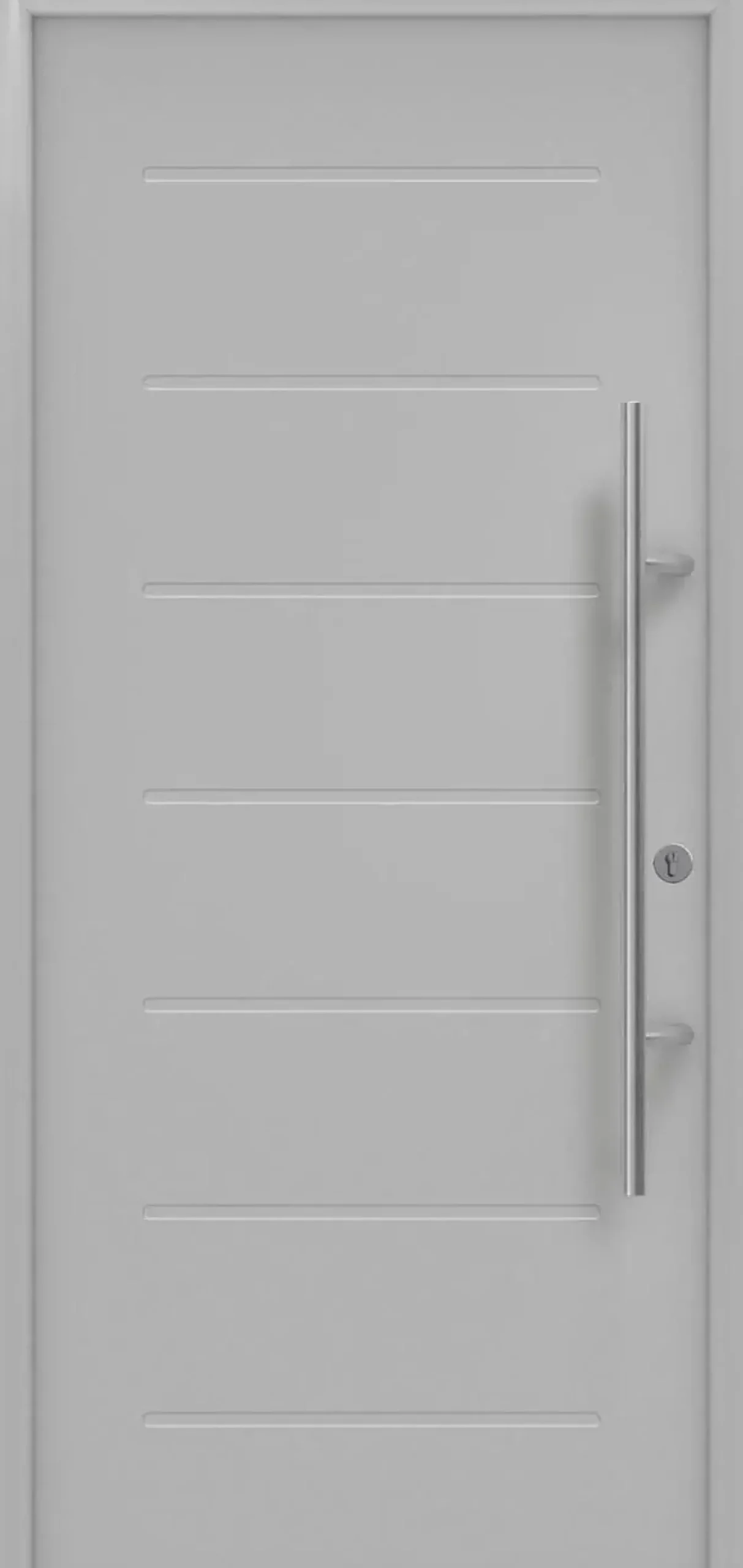 EcoStar Haustür ISOPRO Secur IPS 015 RC2 weißaluminium 110 x 210 cm