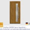 EcoStar Haustür ISOPRO Secur IPS 780S RC2 golden oak 110 x 210 cm