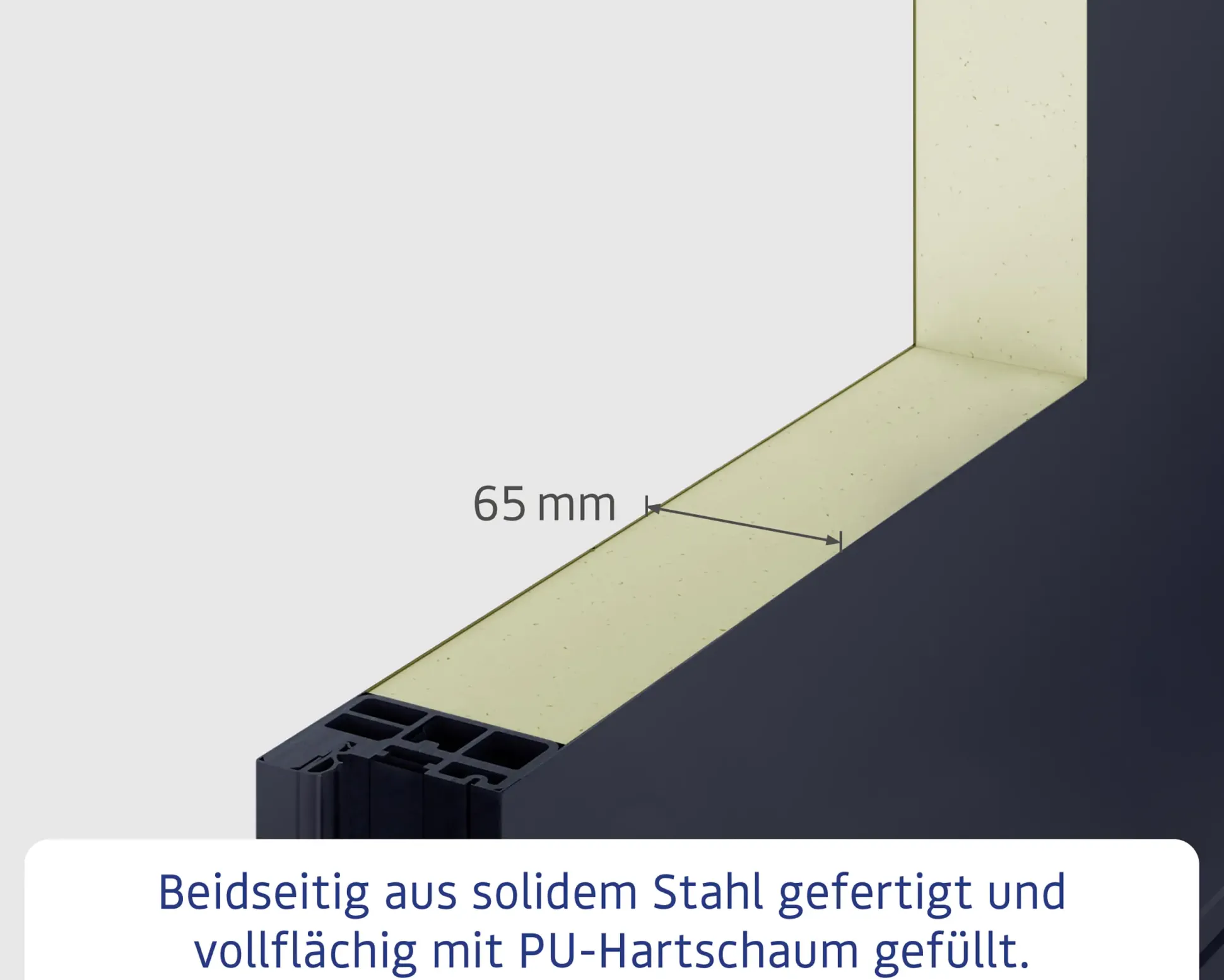 EcoStar Haustür ISOPRO Secur IPS 780S RC2 golden oak 110 x 210 cm