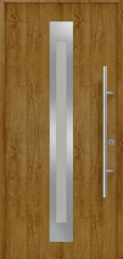 EcoStar Haustür ISOPRO Secur IPS 770S RC2 golden oak 110 x 210 cm