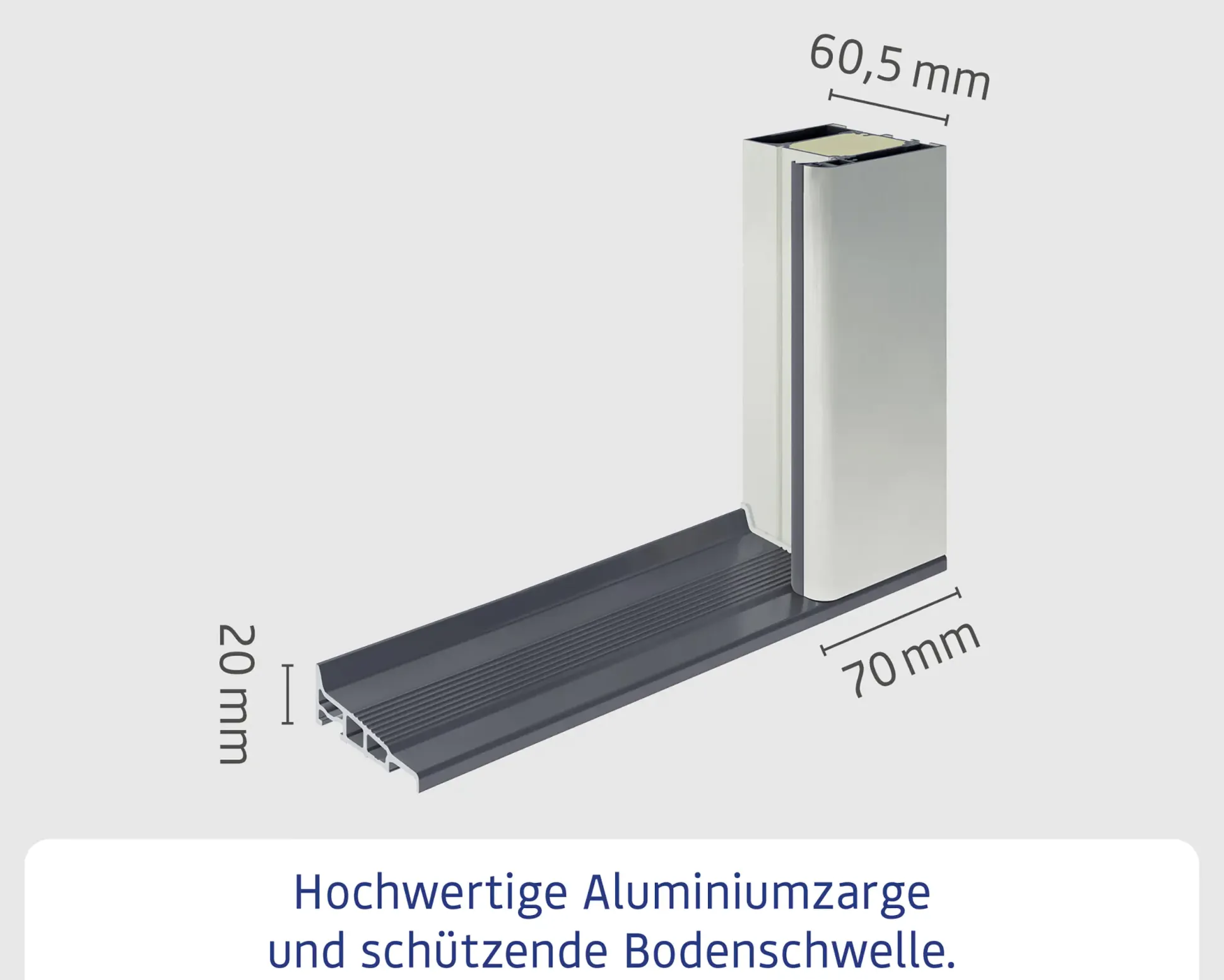 EcoStar Haustür ISOPRO Secur IPS 780S RC2 anthrazit metallic 110 x 210 cm