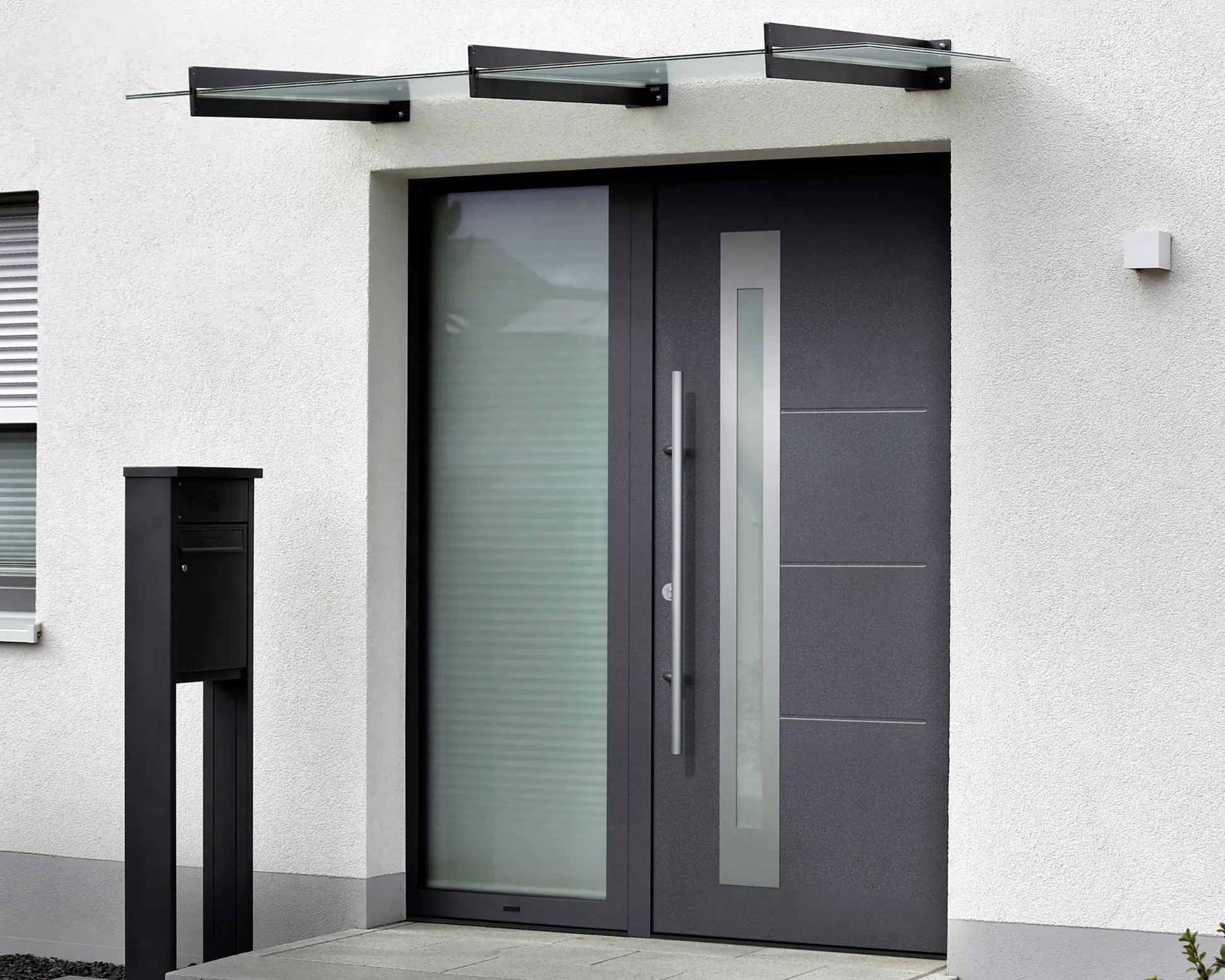 EcoStar Haustür ISOPRO Secur IPS 780S RC2 anthrazit metallic 110 x 210 cm