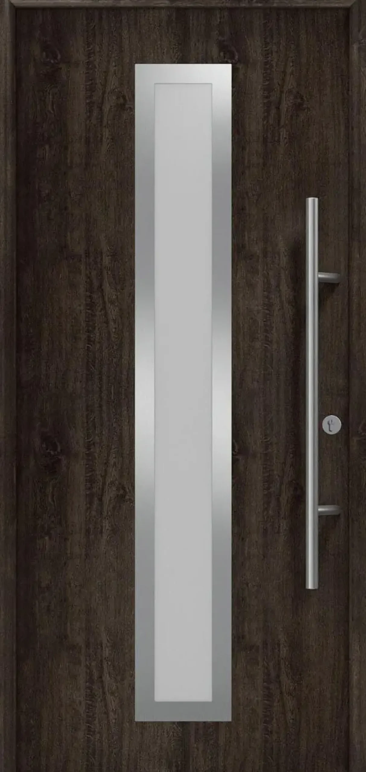 EcoStar Haustür ISOPRO Secur IPS 700S RC2 night oak 110 x 210 cm