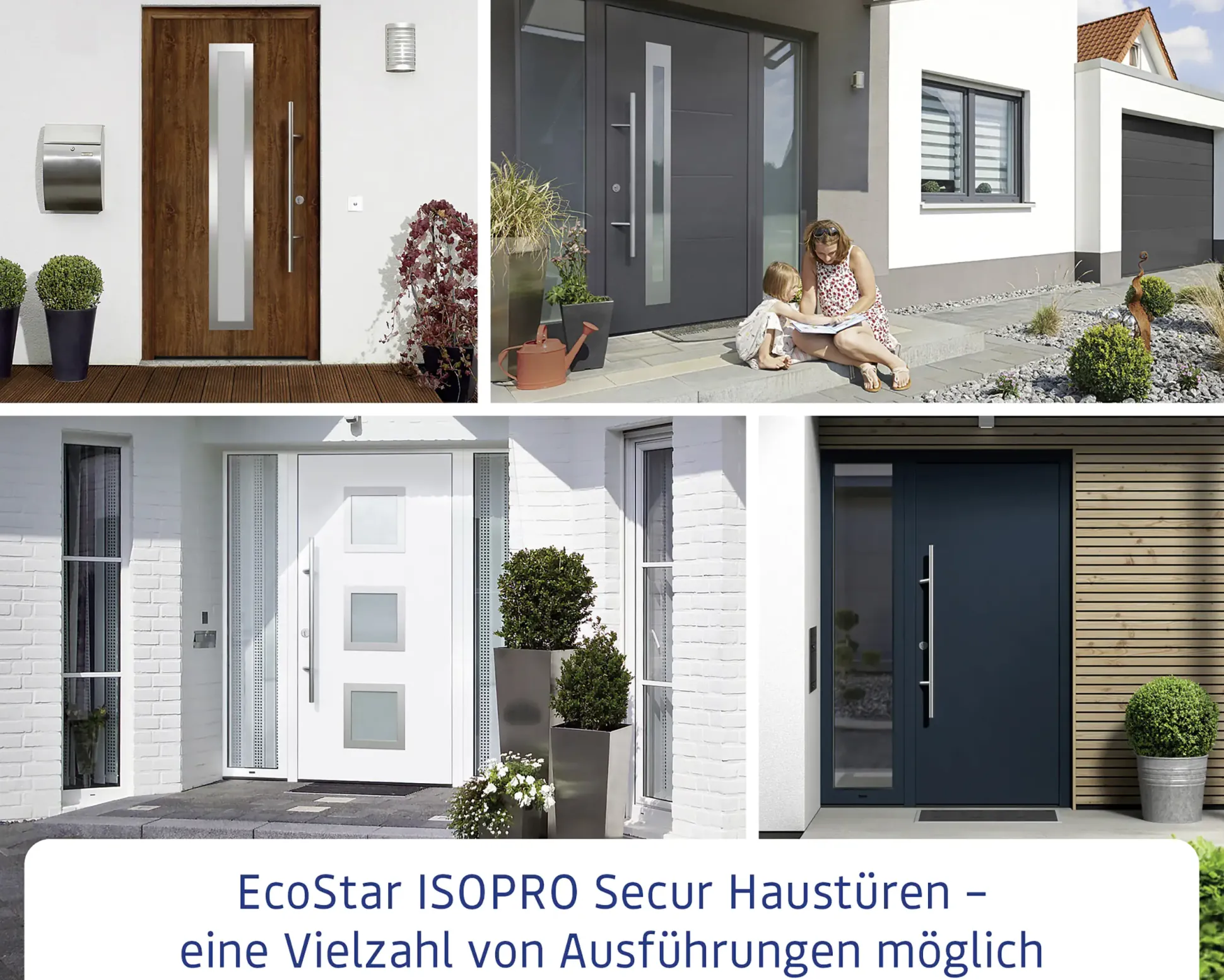 EcoStar Haustür ISOPRO Secur IPS 015 RC2 anthrazitgrau 110 x 210 cm