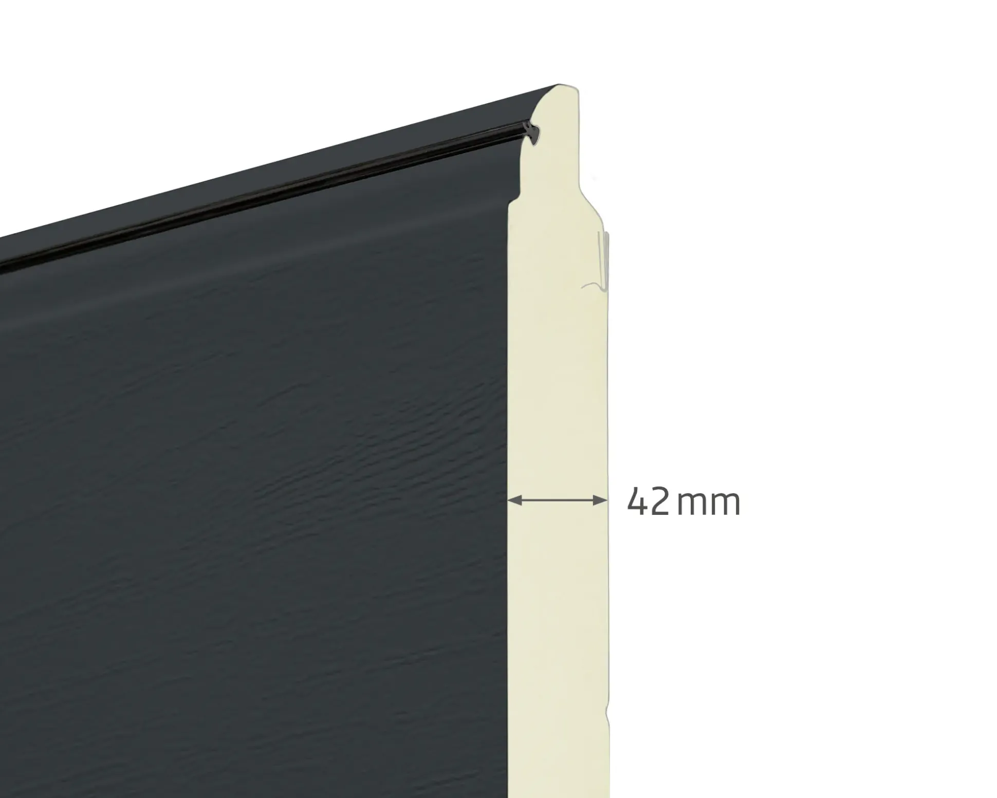 EcoStarMatic Garagen-Sektionaltor 250 x 212,5 cm anthrazitgrau Inkl. Torantrieb Liftronic 700