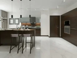 Eurostone Bodenfliese Feinsteinzeug Ceratec Calacatta glasiert glänzend 60 x 120 cm