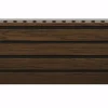 Fassadenverkleidung PVC 295 x 28,3 cm walnuss/schwarz