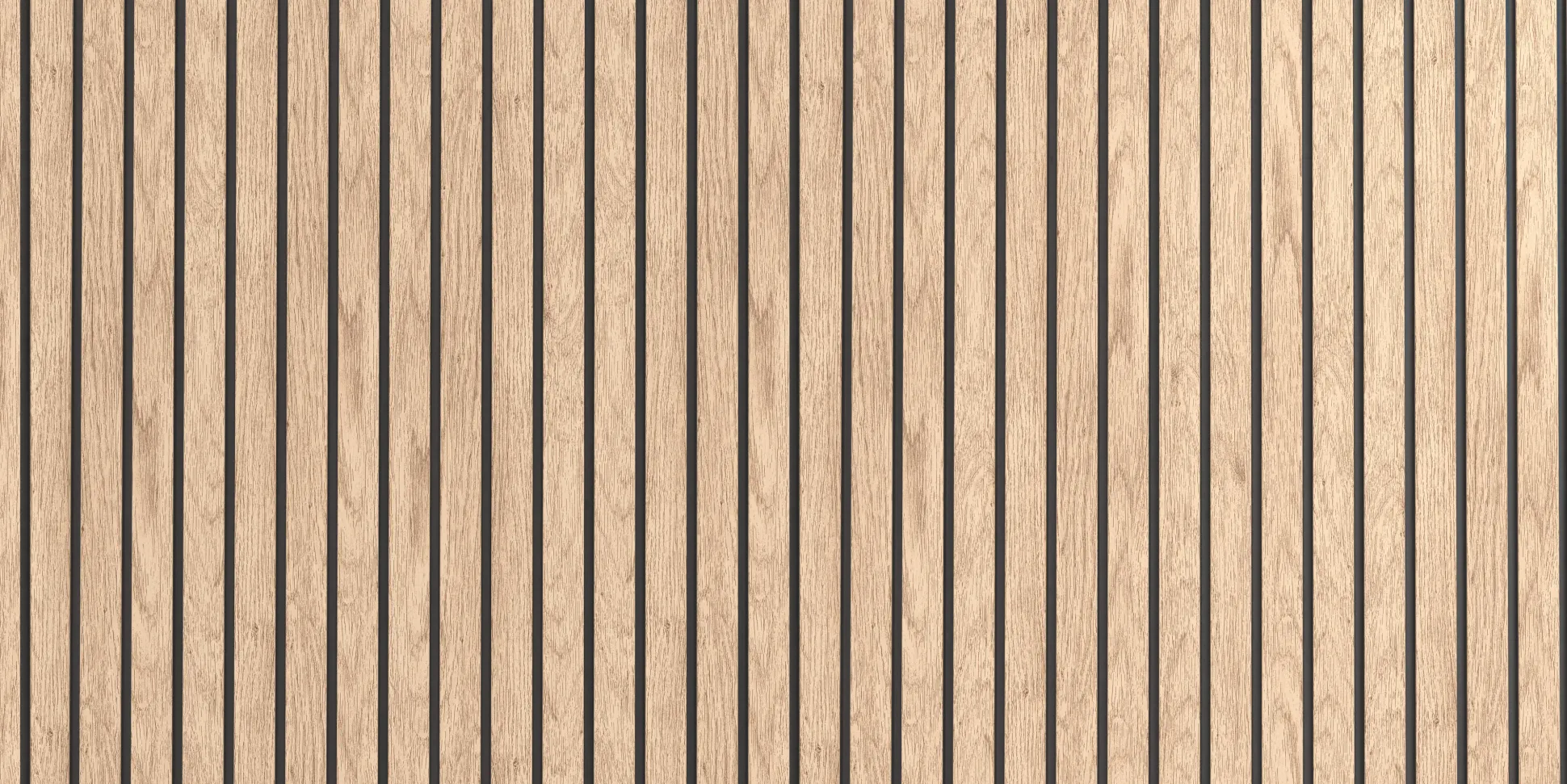 Fassadenverkleidung PVC 295 x 28,3 cm eiche hell/schwarz