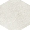 Feinsteinzeug Hexagon Fabric Ivory 21,5 x 25 cm beige