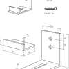 Führungsschiene Schiebetürsystem, schwarz