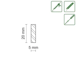 FN Neuhofer Balsa Leiste 100 cm 20 x 5 mm Balsa