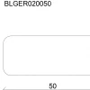 FN Neuhofer Bankleiste R6 95 cm 50 x 20 mm Buche