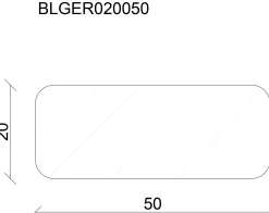 FN Neuhofer Bankleiste R6 95 cm 50 x 20 mm Buche