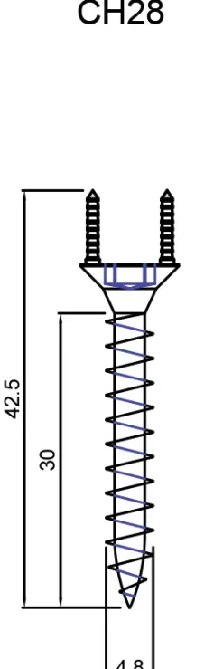 FN Neuhofer Clipholder CH28 Leistennagel 30 Stück