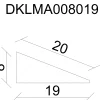 FN Neuhofer Dreikantleiste 100 cm 19 x 8 mm Fichte/Kiefer