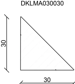 FN Neuhofer Dreikantleiste volle Form 240 cm 30 x 30 mm Fichte oder Kiefer