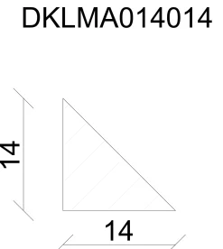 FN Neuhofer Dreikantleiste volle Form 240 cm 14 x 14 mm Fichte oder Kiefer