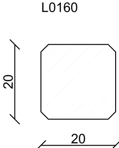 FN Neuhofer Eckenstäbchen L0160L 20 x 60 mm weiss 1 Stück
