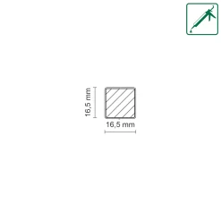 FN Neuhofer Eckenstäbchen 16,5 x 60 mm Eiche natur 2 Stück