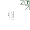 FN Neuhofer Flachleiste 210 cm 29 x 10 mm Buche