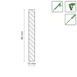 FN Neuhofer Flachleiste 240 cm 80 x 10 mm Fichte/Kiefer