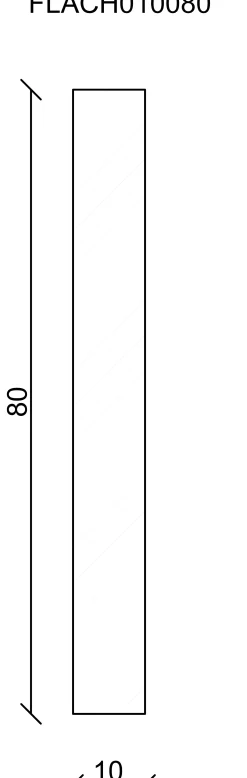 FN Neuhofer Flachleiste 240 cm 80 x 10 mm Fichte/Kiefer
