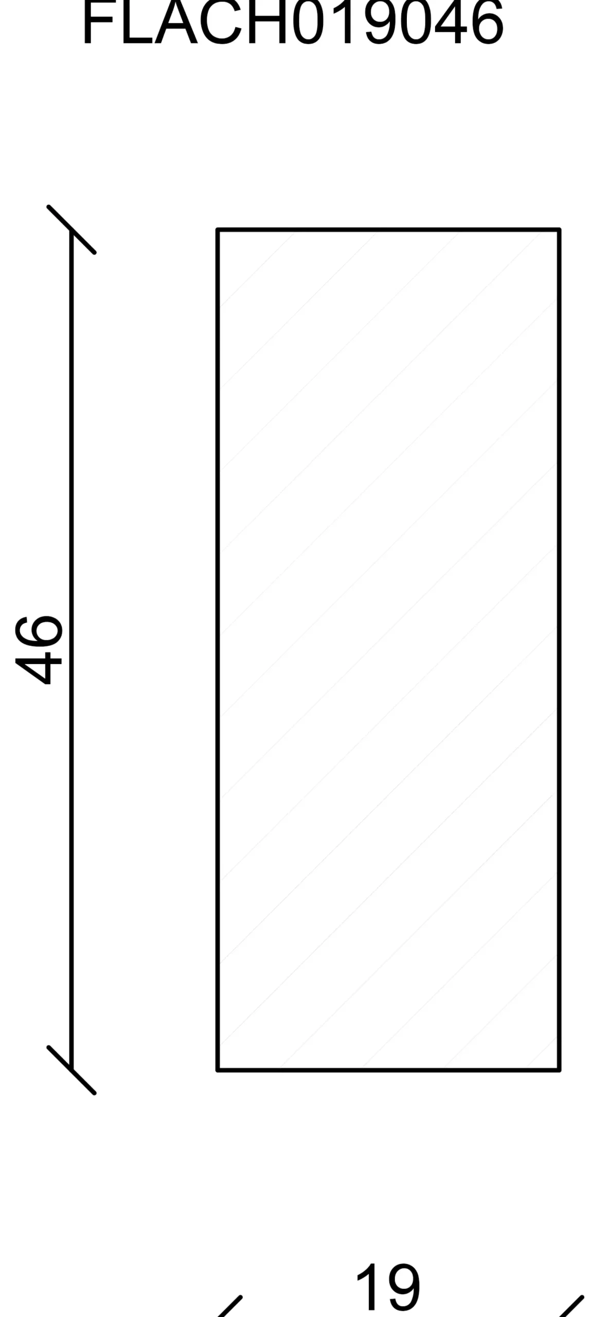 FN Neuhofer Flachleiste 240 cm 46 x 19 mm Fichte/Kiefer