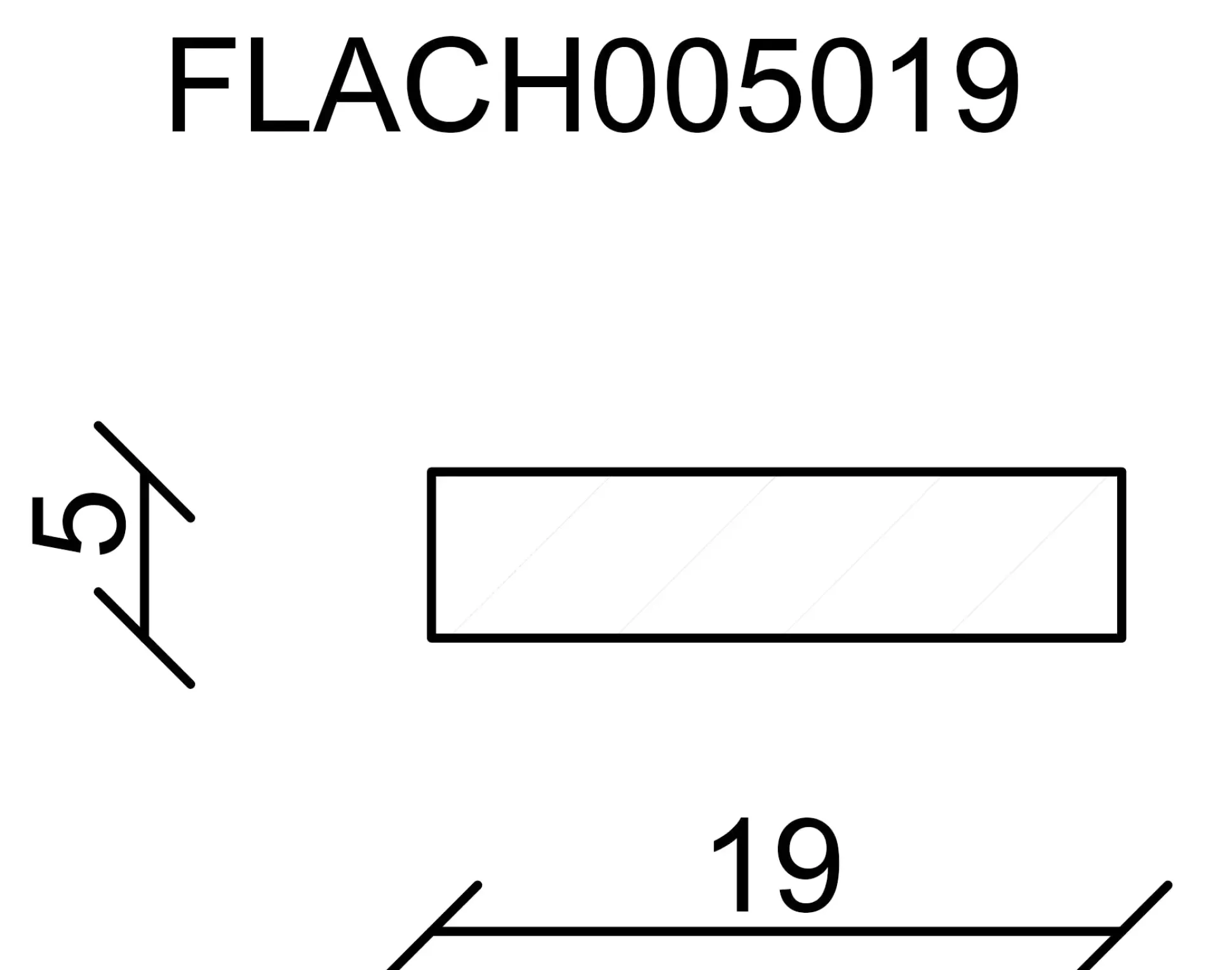 FN Neuhofer Flachleiste 100 cm 19 x 5 mm Fichte/Kiefer