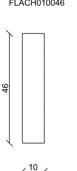 FN Neuhofer Flachleiste 240 cm 46 x 10 mm Fichte/Kiefer