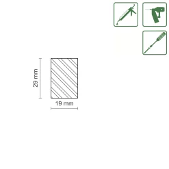 FN Neuhofer Flachleiste 100 cm 29 x 19 mm Fichte/Kiefer