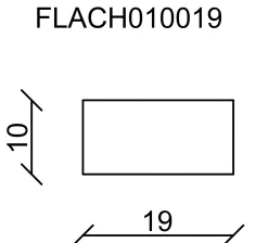 FN Neuhofer Flachleiste 100 cm 19 x 10 mm Fichte/Kiefer