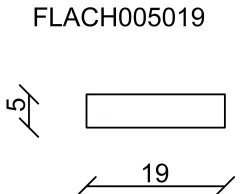 FN Neuhofer Flachleiste 240 cm 19 x 5 mm Fichte/Kiefer