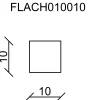 FN Neuhofer Flachleiste 240 cm 10 x 10 mm Fichte/Kiefer